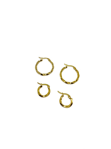 Argolas Simples - Dourado